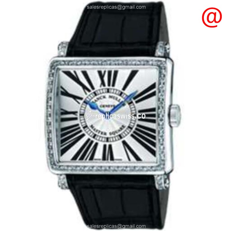 Lustrous Franck Muller Master Square Replica in Silver Dial & Stainless Steel, Auto Movement &