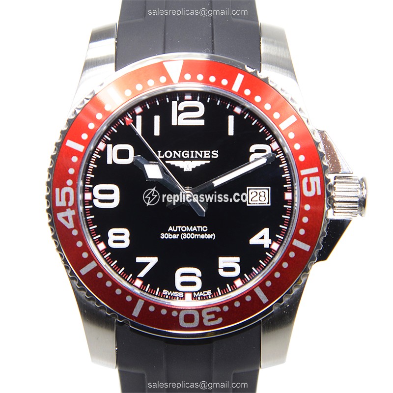 Lustrous Longines Conquest L3.695.4.59.2 Replica with Black Dial & Stainless Steel Case Watch