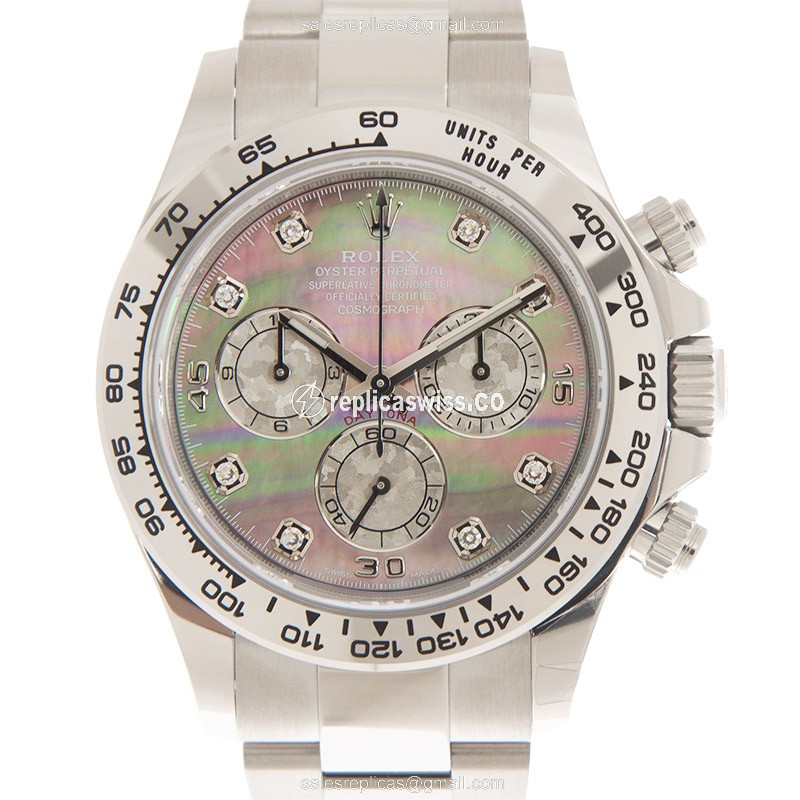 Lustrous Rolex Daytona 116509-0044 Replica, Automatic, 18kt Gold Case & Black Dial Watch