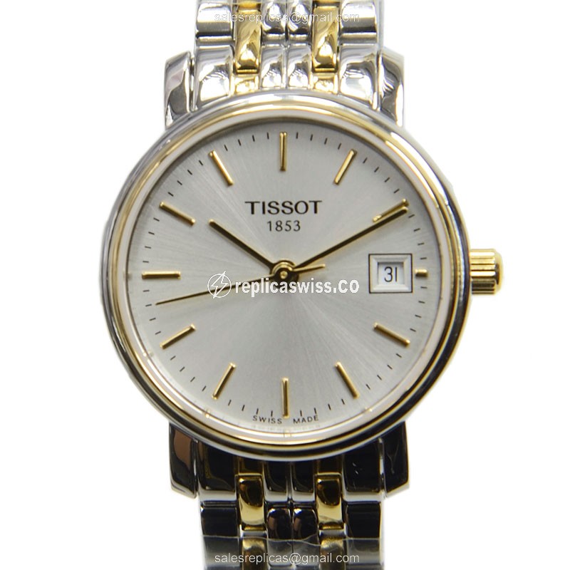 Lustrous Tissot T-Classic Silver Dial Quartz Watch | Stainless Steel Case, Sleek Silver Clasp
