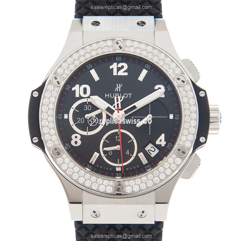 Luxe Hublot BIG BANG Replica with Black Dial & Ruby-Clad Automatic Mechanism Watch