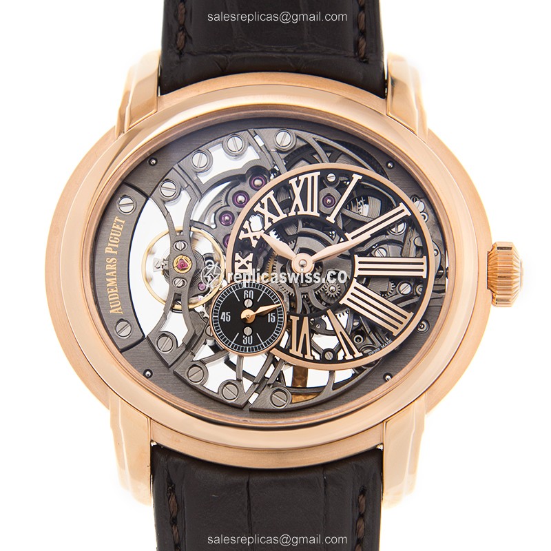 Luxurious Audemars Piguet 15352OR.OO.D093CR.01 MILLENARY Replica, Automatic Movement, 18kt Rose