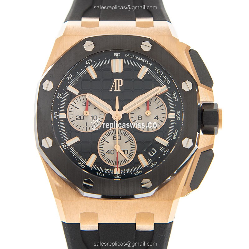 Luxurious Audemars Piguet 26420RO.OO.A002CA.01 Replica Watch, Automatic Movement, 18kt Rose Gold