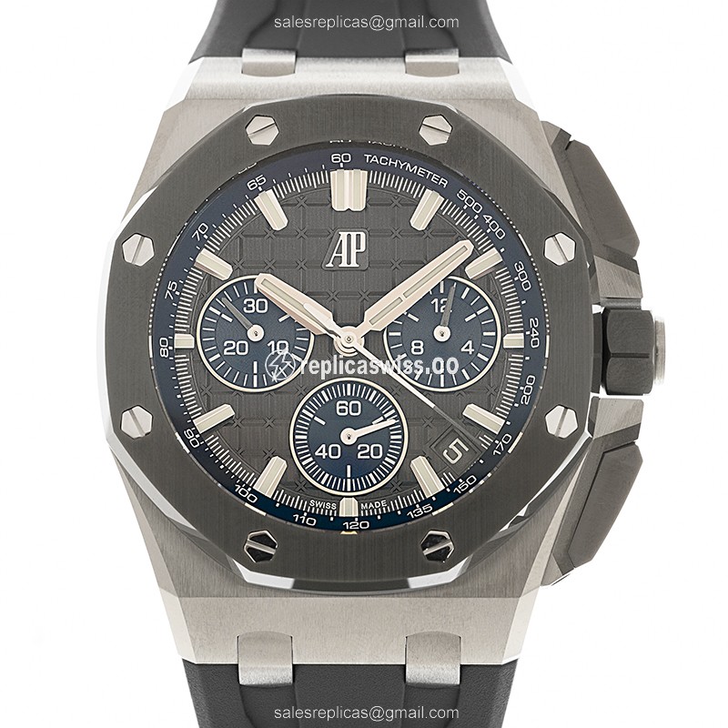 Luxurious Audemars Piguet Royal Oak Offshore Replica in Titanium, Automatic Movement & Elegant Gray