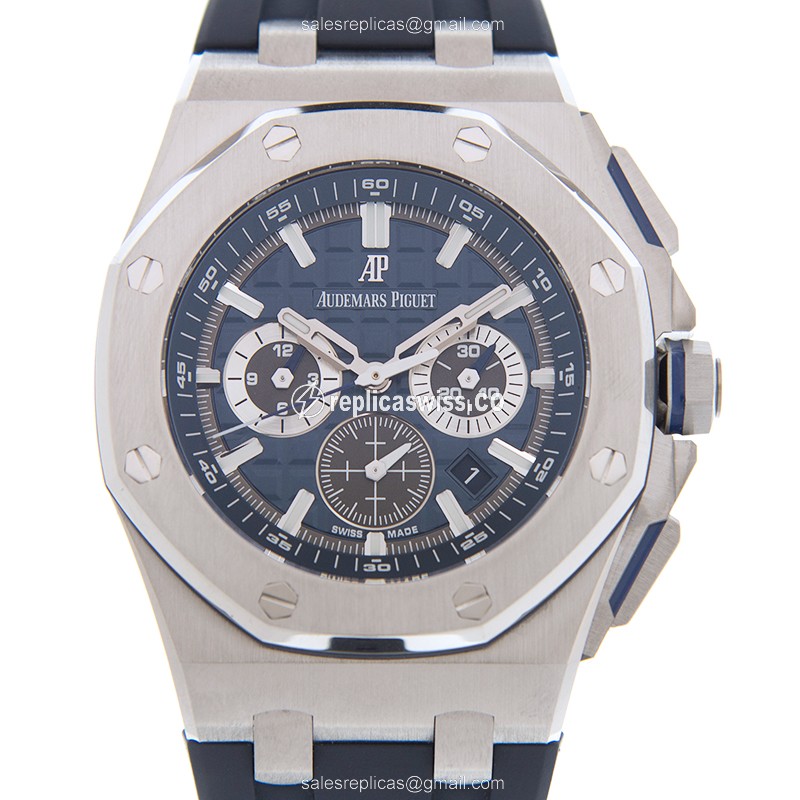 Luxurious Audemars Piguet Royal Oak Offshore Titanium Replica, Automatic Movement & Blue Dial Watch