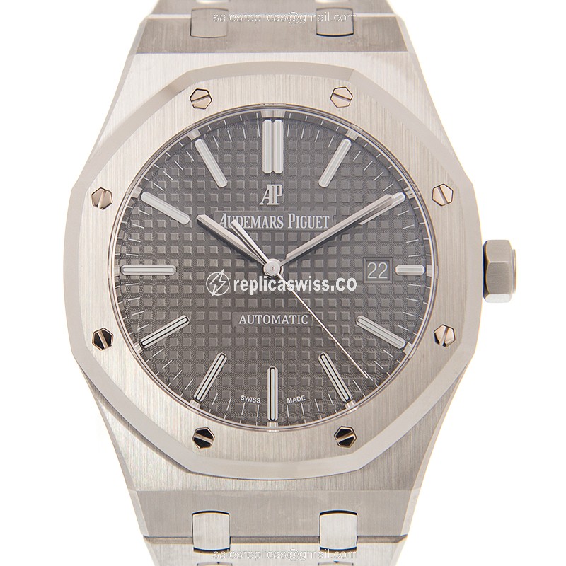 Luxurious Audemars Piguet Royal Oak Replica, Automatic Movement, Steel Case, Silver Band Watch