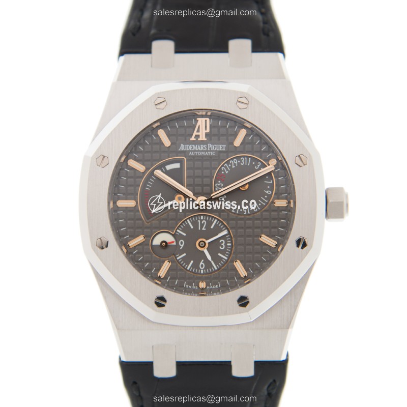 Luxurious Audemars Piguet Royal Oak Replica in 18kt Gold Case, Automatic Movement & Elegant Gray