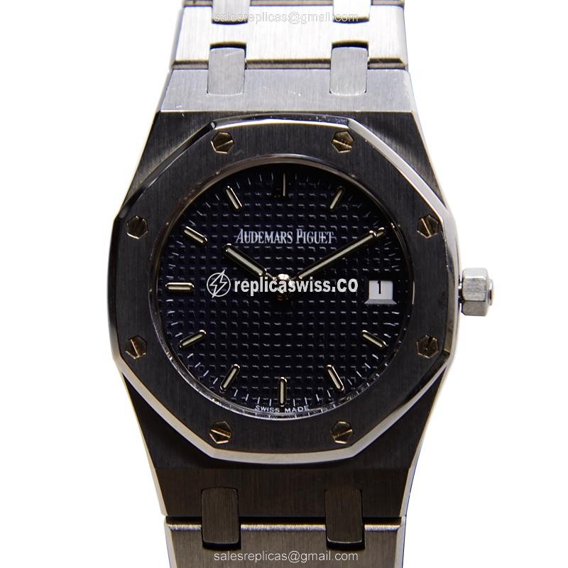 Luxurious Audemars Piguet Royal Oak Replica in Stainless Steel, Black Dial, Automatic Movement Watch