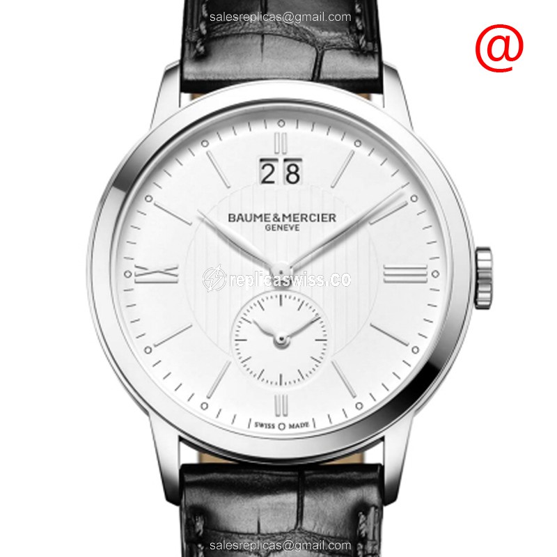 Luxurious Baume & Mercier CLASSIMA Replica in Stainless Steel & Silver Dial Watch