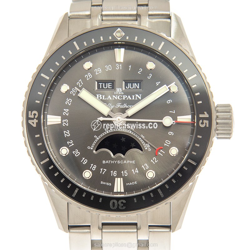Luxurious Blancpain 5054-1110-70B Replica, Automatic Gray Dial & Steel Case Watch