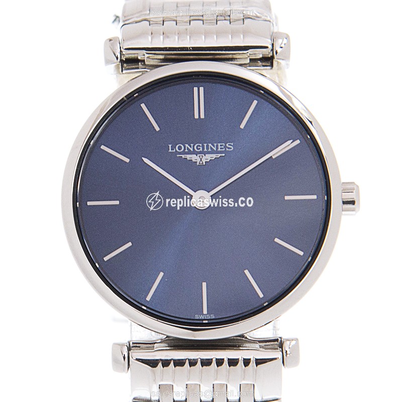 Luxurious Blue Dial Longines L4.209.4.95.6 Replica, Stainless Steel Case & Automatic Movement Watch