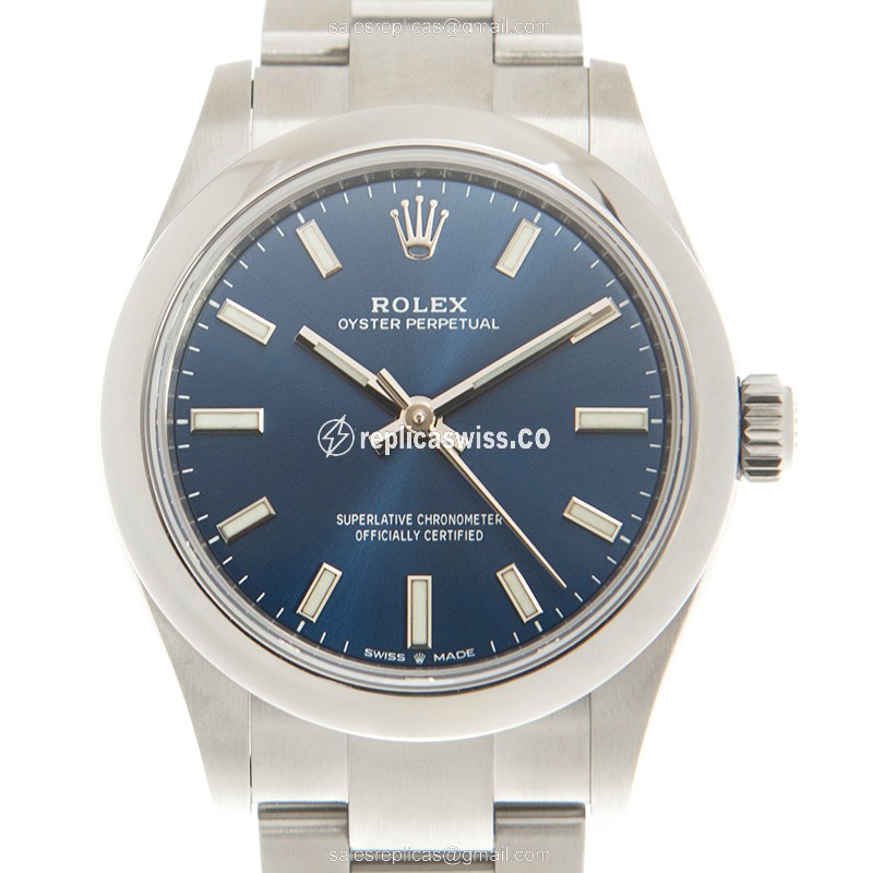 Luxurious Blue Dial Rolex 277200-0003 Replica Watch with Automatic Movement Steel Case