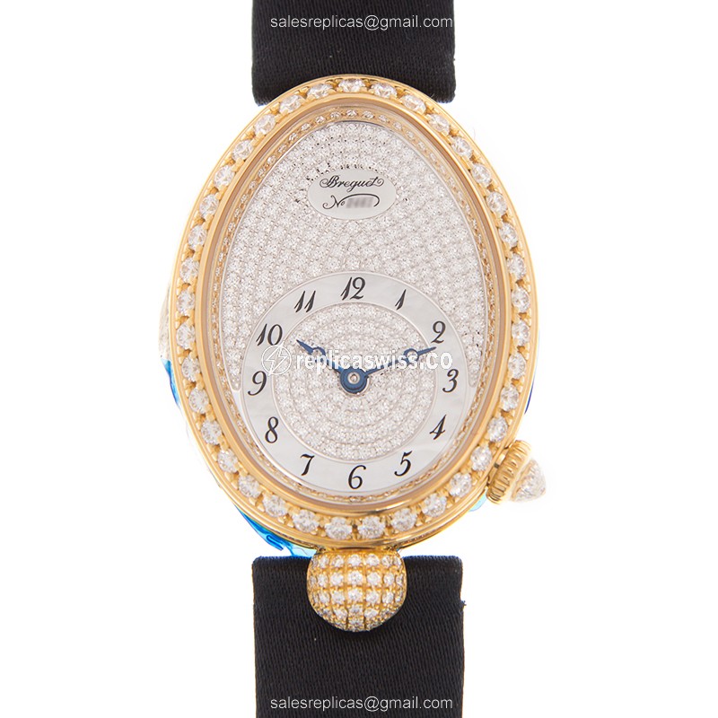 Luxurious Breguet 8928BA Reine De Naples Replica, Automatic Movement, 18kt Gold Case Watch