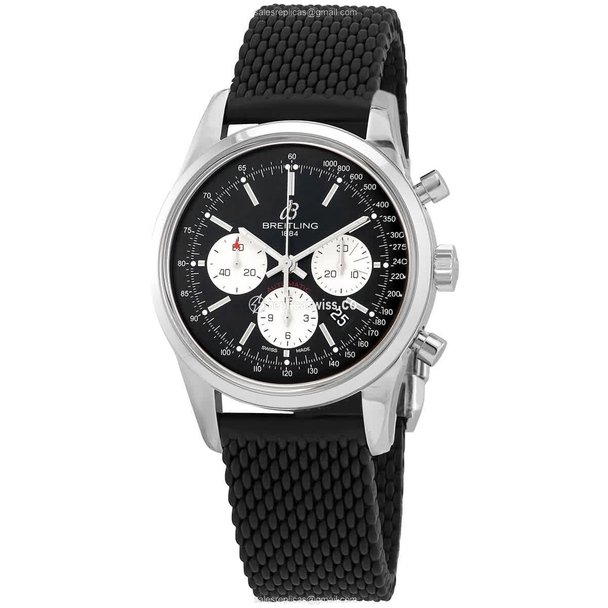 Luxurious Breitling AB0152121B1S1 Transocean Chronograph Replica | Automatic Movement, Black Dial &