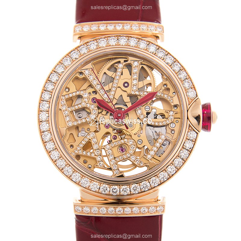 Luxurious Bulgari LVCEA Replica Watch | Automatic Movement, 18kt Gold & Diamond Dial