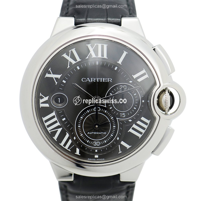 Luxurious Cartier Ballon Bleu W6920079 Replica in Black Dial & Stainless Steel Case Watch