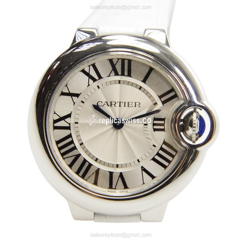 Luxurious Cartier Ballon Bleu W6920086 Replica in White Dial & Stainless Steel Case Watch