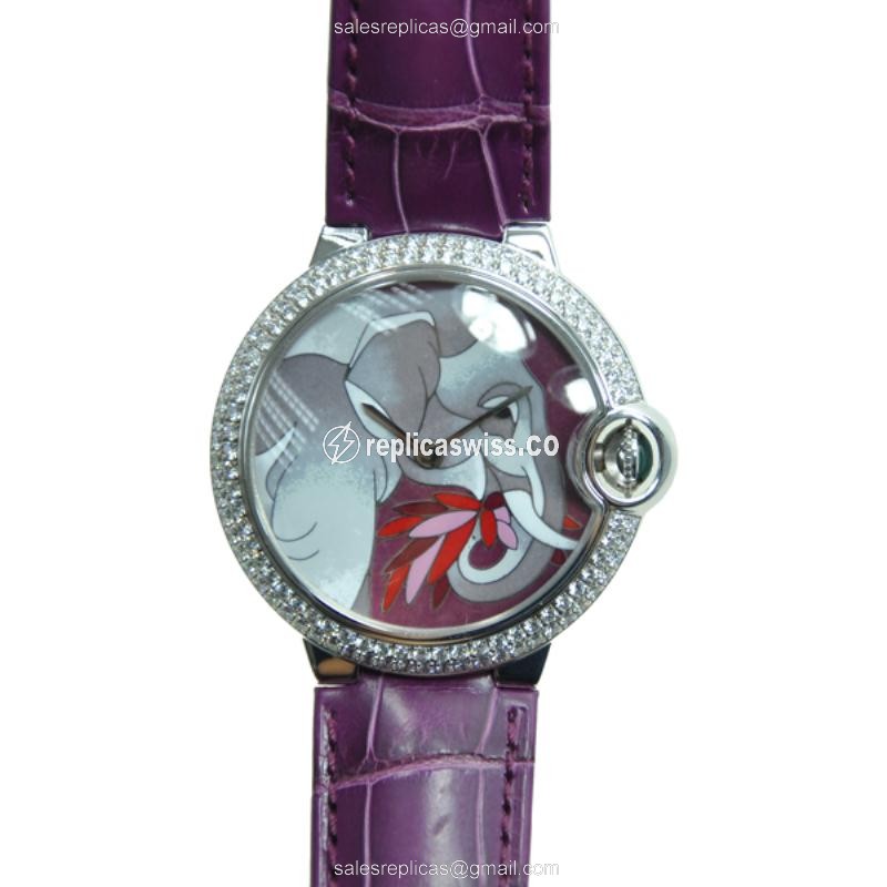 Luxurious Cartier HPI00331 Ballon Bleu Replica in 18kt White Gold, Automatic Movement, Silver