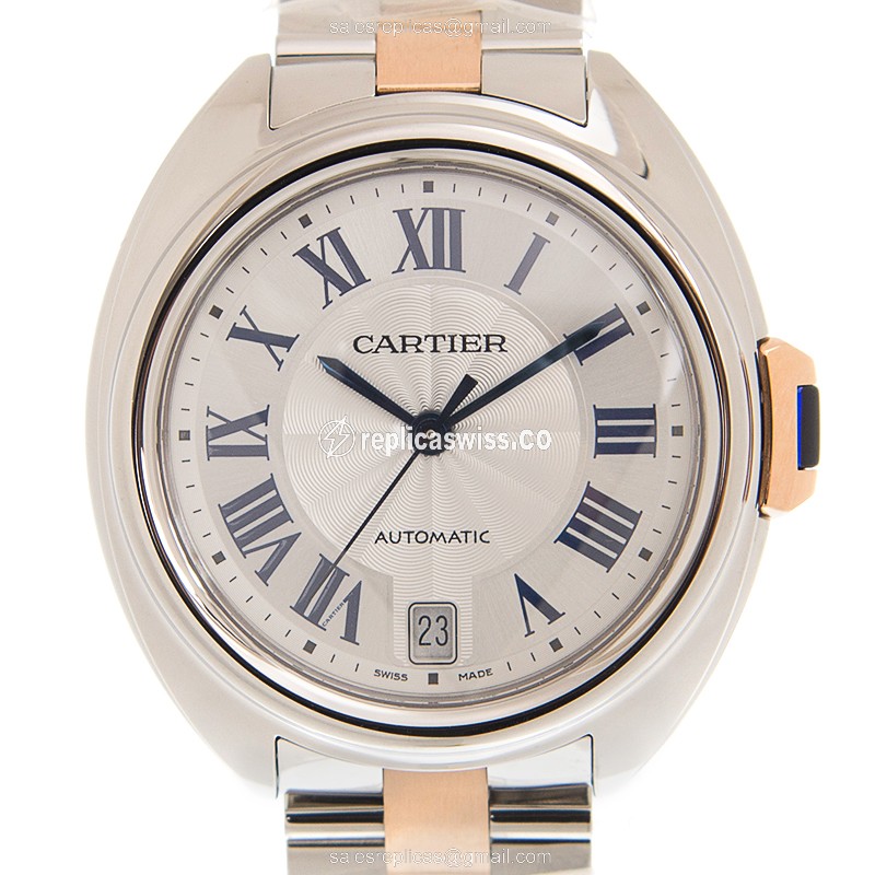 Luxurious Cartier W2CL0011 Ballon Bleu Replica, Automatic Movement, White Dial & 18kt Gold Strap
