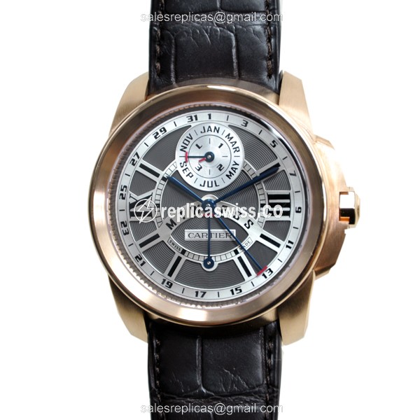Luxurious Cartier W7100029 Replica with Automatic Movement Dark Grey Dial Watch