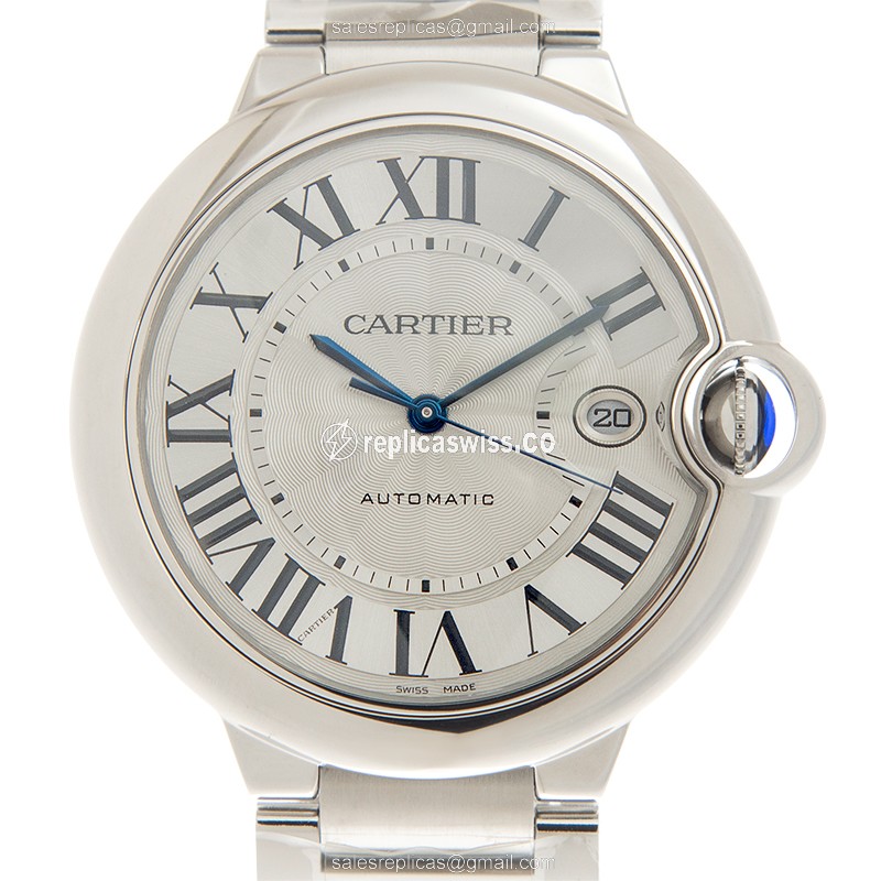 Luxurious Cartier WSBB0049 Ballon Bleu Replica, Automatic Movement, Stainless Steel Case & White