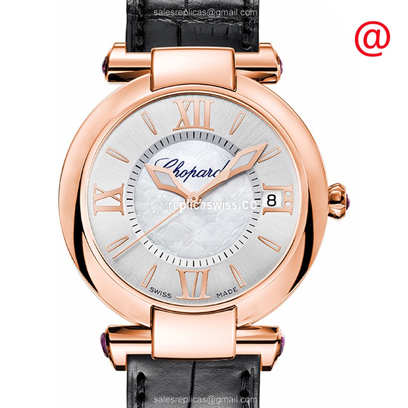 Luxurious Chopard IMPERIALE Automatic 384822-5001, 18kt Rose Gold Case, Silver Dial Watch