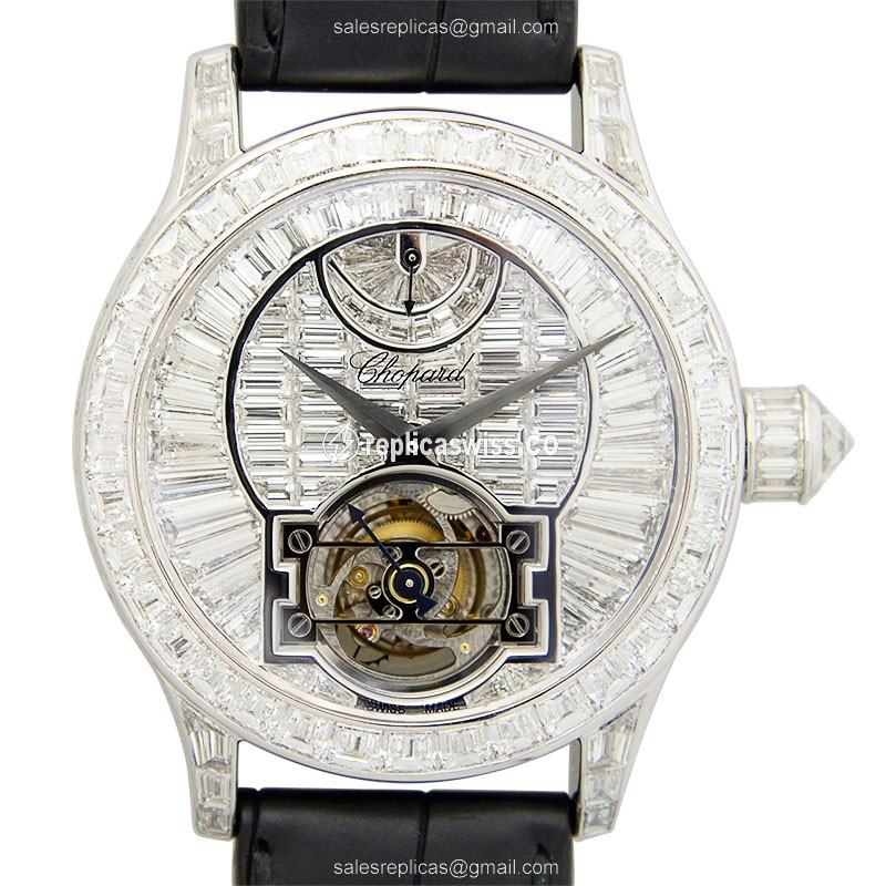 Luxurious Chopard L.U.C 171933-1001 Replica, Manual Wind, 18kt White Gold, Silver Dial Watch