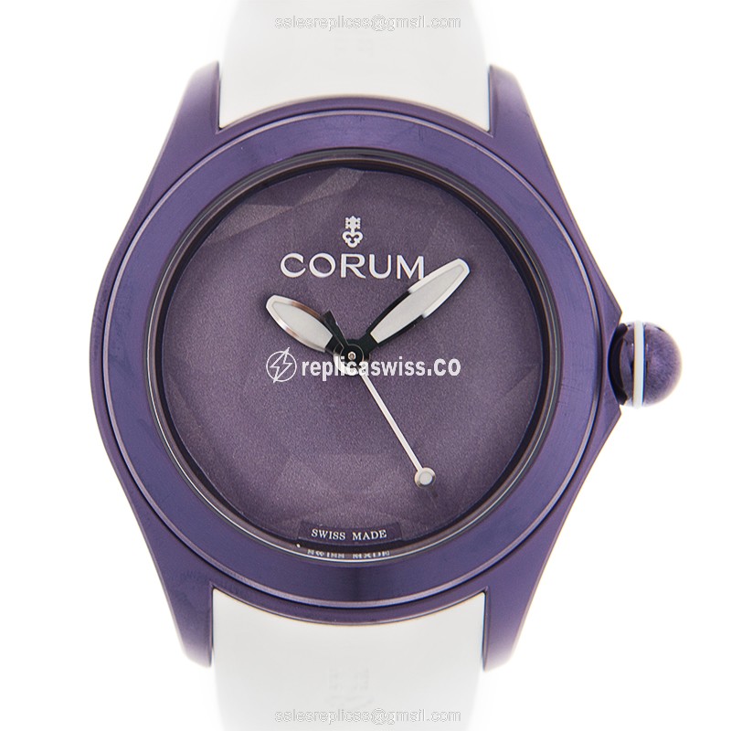 Luxurious Corum Bubble OR01 Replica, Automatic Movement, Stainless Steel Case, Purple Dial Watch