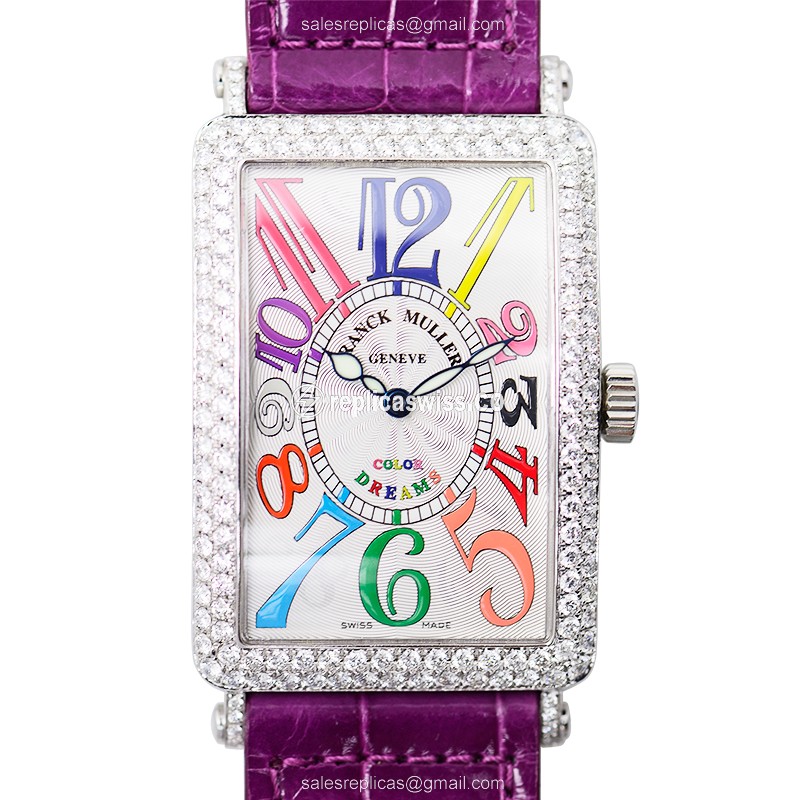 Luxurious Franck Muller 1000 SC COL DRM Automatic Watch in Stainless Steel with Diamond Bezels &