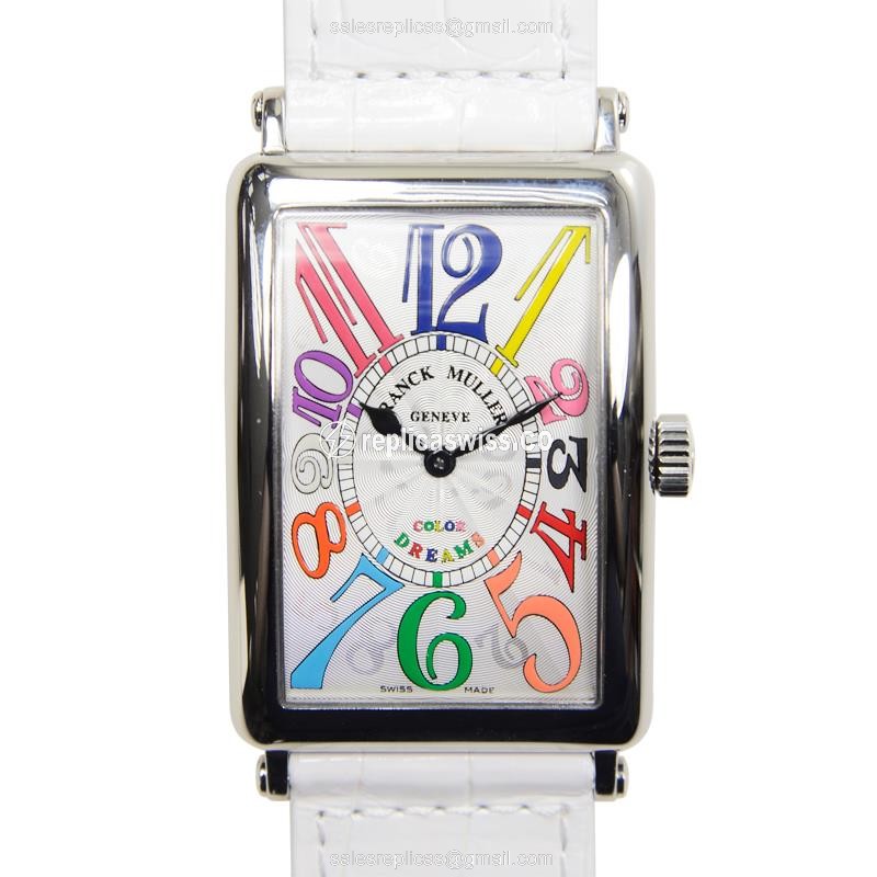 Luxurious Franck Muller 1002 Replica Watch in Stainless Steel, Silver Dial, Automatic Movement