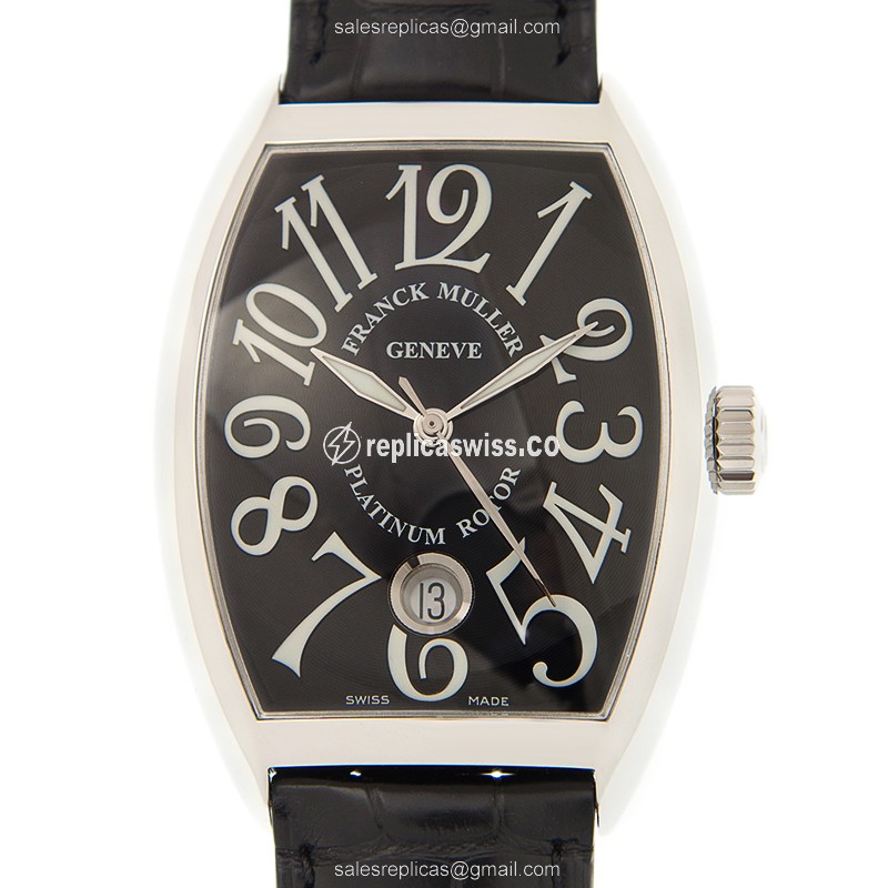 Luxurious Franck Muller 7851 SC DT Replica with Black Cintree Curvex Dial & Automatic Movement Watch