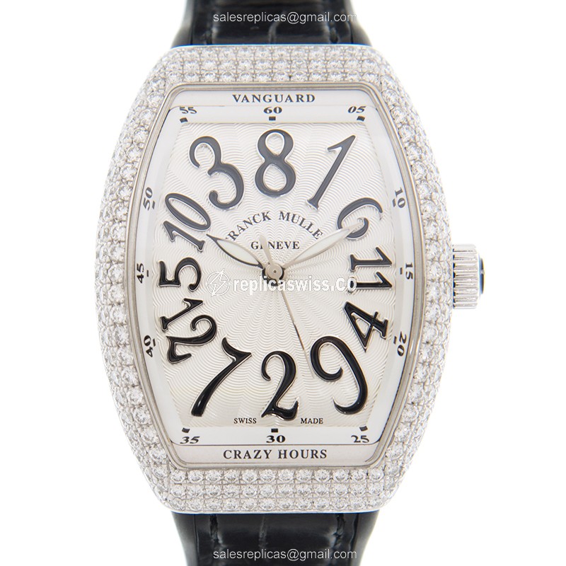 Luxurious Franck Muller V 32 CH D Vanguard Automatic Replica, Exquisite White Dial & Stainless