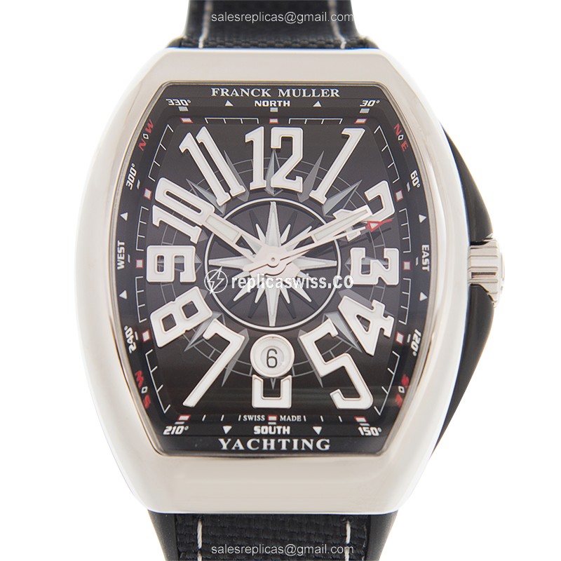 Luxurious Franck Muller V 45 SC DT Yachting Vanguard in Stainless Steel with Automatic Movement and