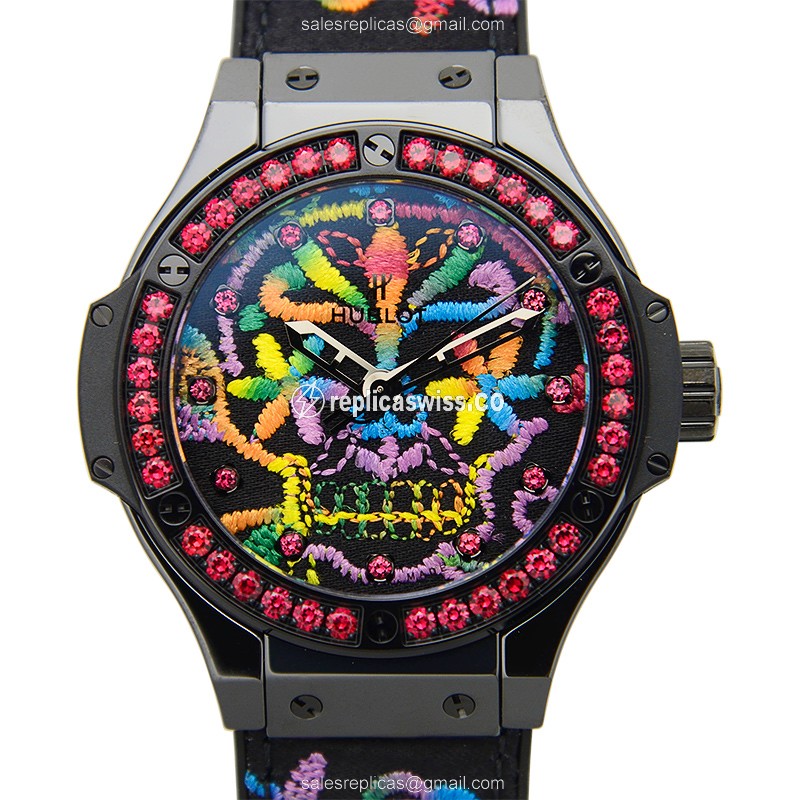 Luxurious Hublot Big Bang Automatic Ceramics Replica Watch | Black Dial & Sapphire Crystal Clasp
