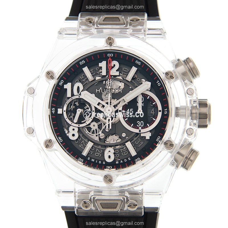 Luxurious Hublot BIG BANG Replica in Black Dial & Sapphire Crystal, Automatic Movement Watch