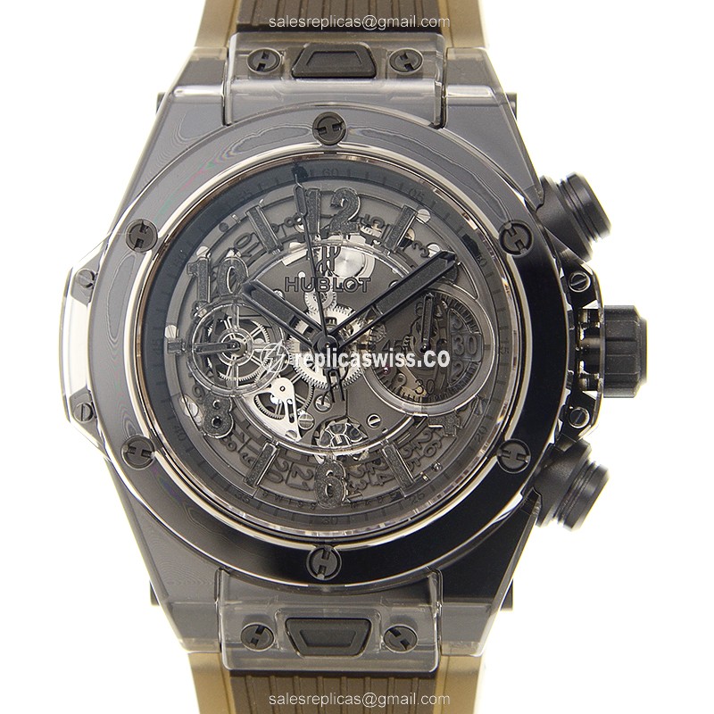 Luxurious Hublot Big Bang Replica in Gray Dial, Automatic Movement & Sapphire Crystal, Elegant
