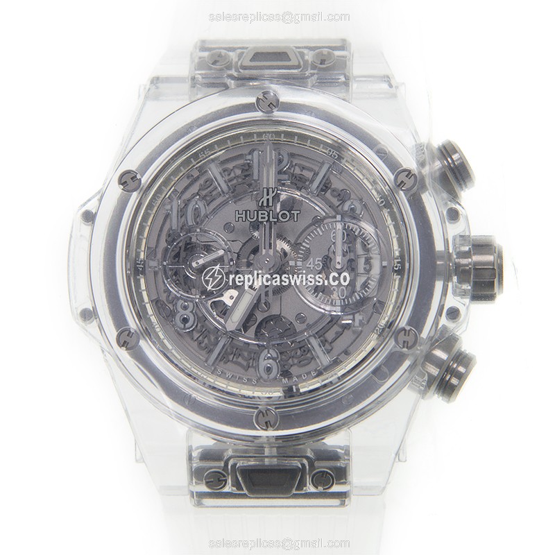 Luxurious Hublot Big Bang Replica in Silver Dial & Sapphire Crystal, Automatic Movement Watch
