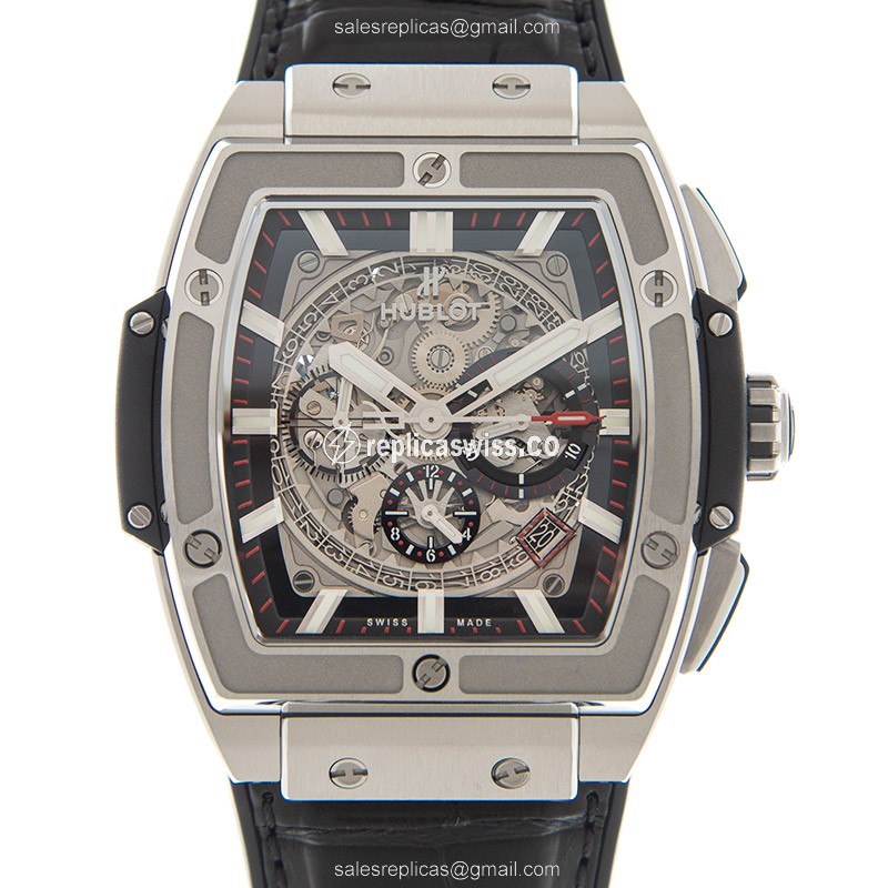 Luxurious Hublot BIG BANG Replica in Stainless Steel, Automatic Movement & Silver Dial Watch