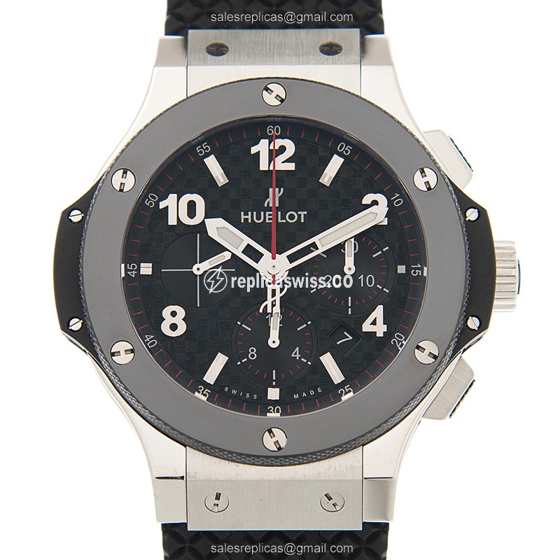 Luxurious Hublot Big Bang Replica in Stainless Steel & Black Dial, Automatic Movement Watch