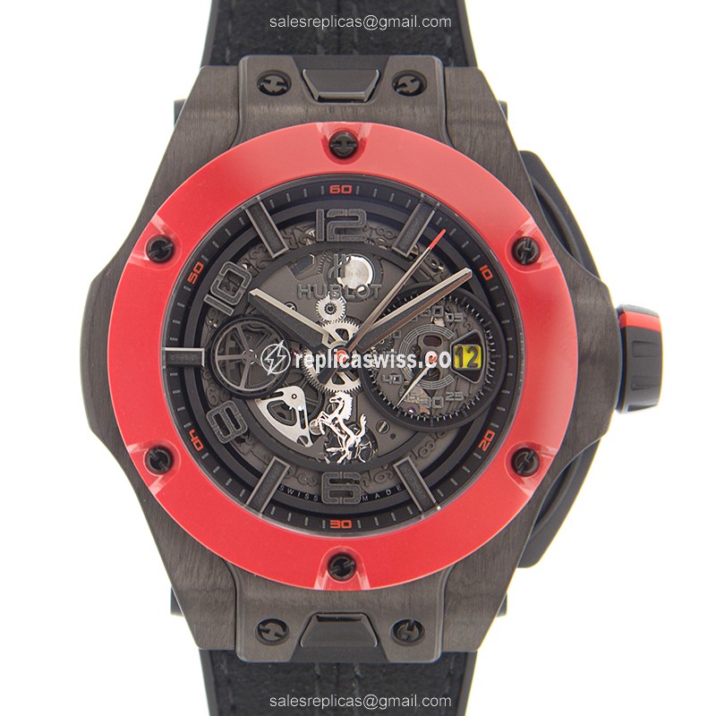 Luxurious Hublot Big Bang Replica in Stainless Steel with Automatic Movement Skull Dial Watch