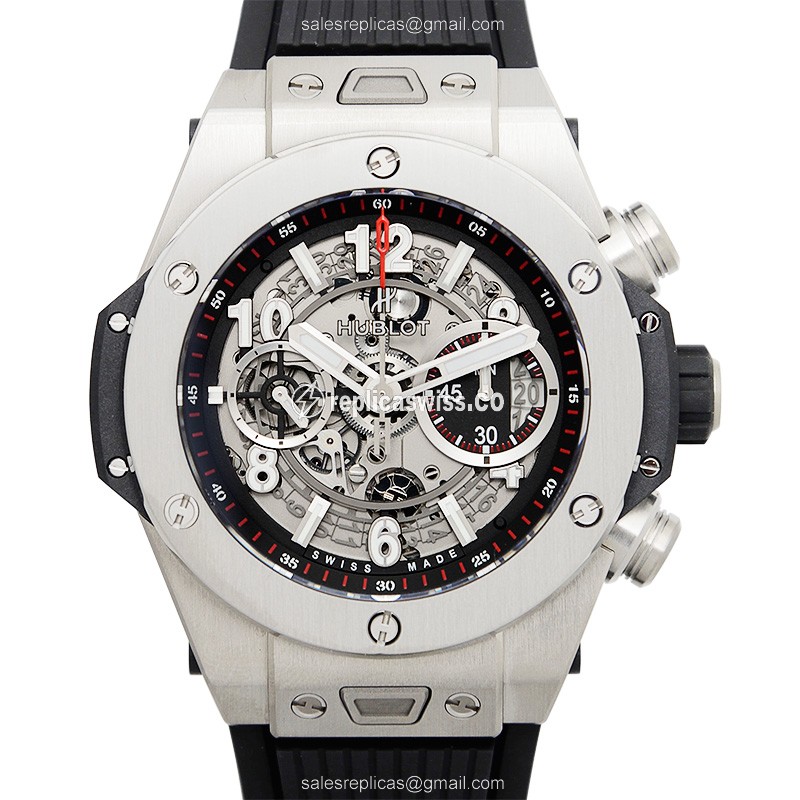 Luxurious Hublot BIG BANG Replica in Titanium Case, Automatic Movement, Silver Dial Watch