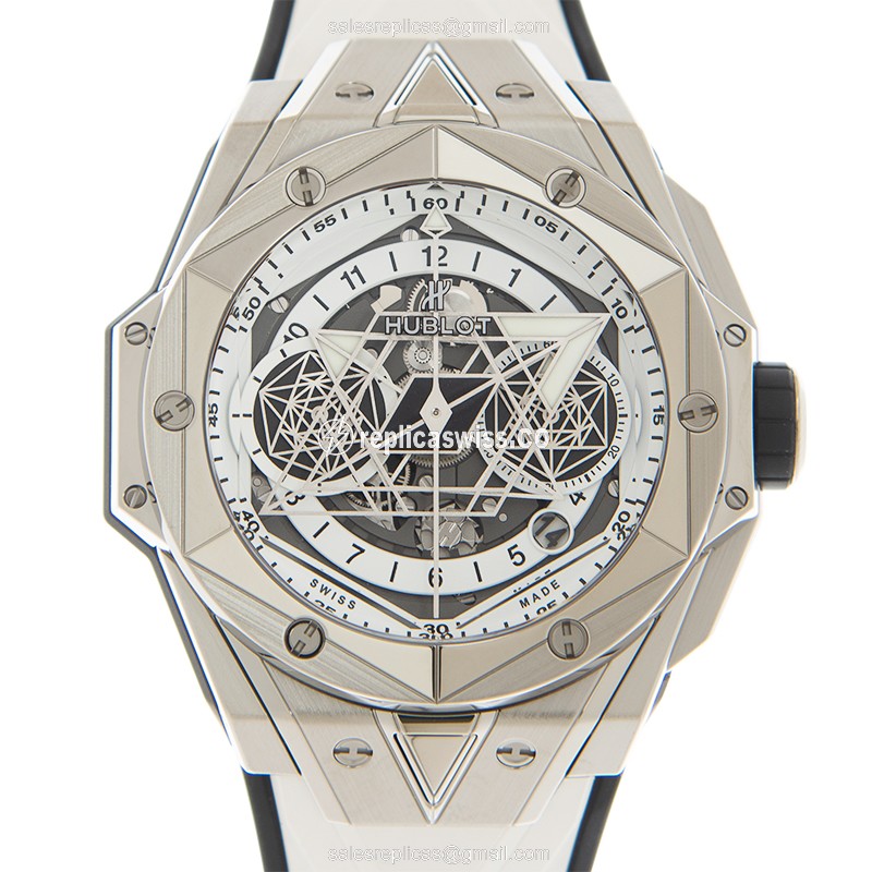 Luxurious Hublot BIG BANG Replica in White Titanium Case & Automatic Movement Watch