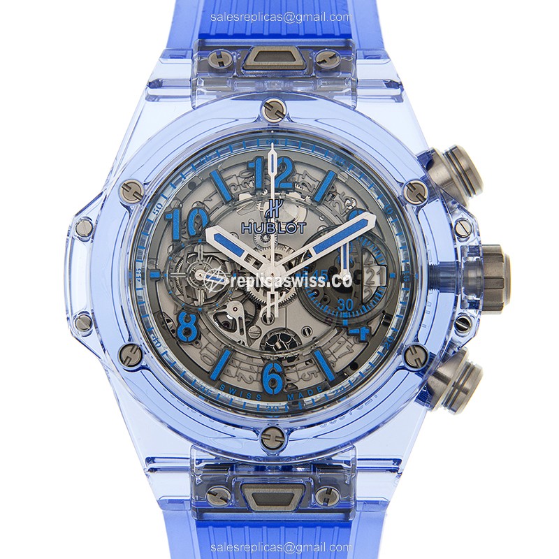 Luxurious Hublot Big Bang Replica with Silver Dial Automatic Movement Watch