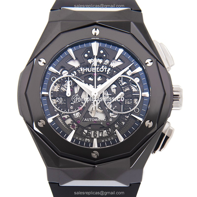 Luxurious Hublot Classic Fusion 525.CS.0170.RX.ORL19 Replica, Automatic Movement, Black Ceramic
