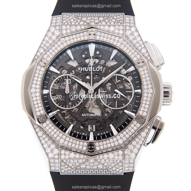 Luxurious Hublot Classic Fusion Replica in Black Dial & Titanium Case, Automatic Movement Watch