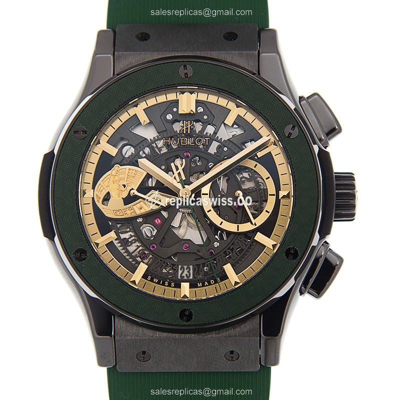 Luxurious Hublot Classic Fusion Replica in Grey Dial, Automatic Movement & Ceramics Case Watch