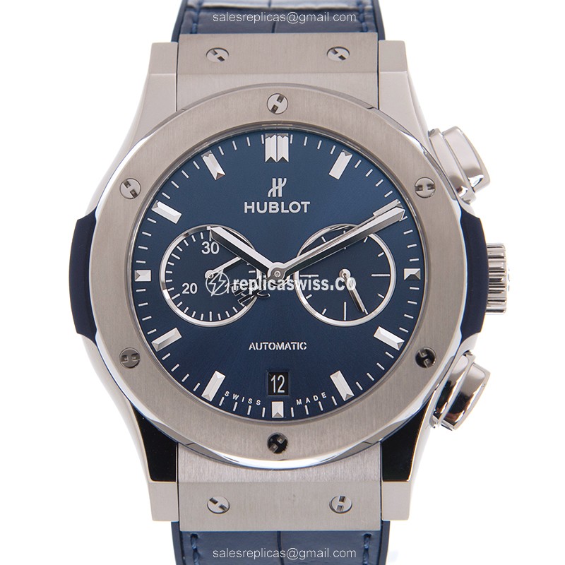 Luxurious Hublot Classic Fusion Replica in Stainless Steel | Blue Dial & Automatic Movement Watch