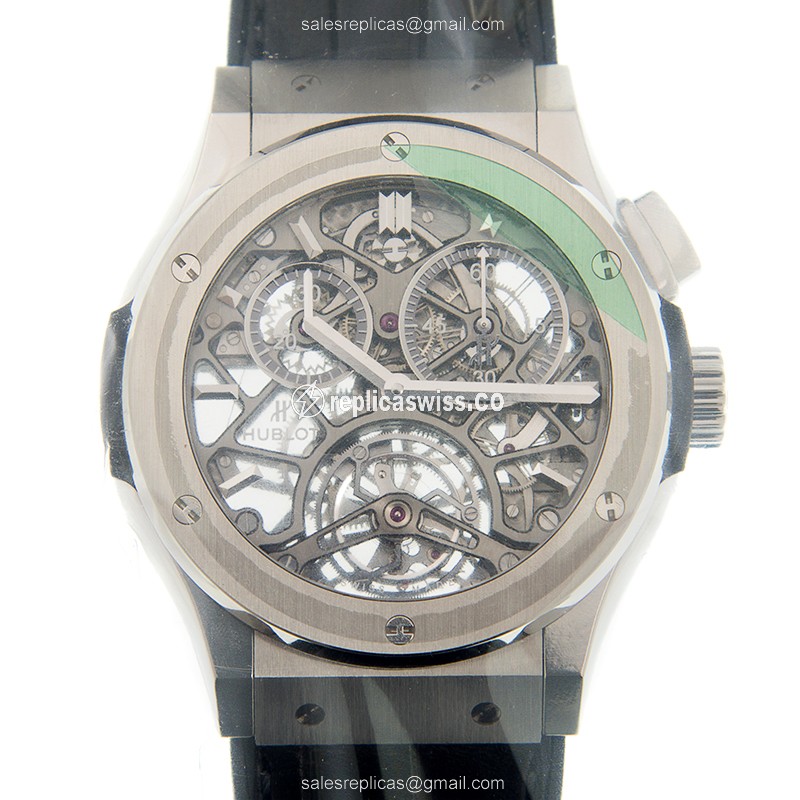 Luxurious Hublot Classic Fusion Replica in Titanium & Gray Dial, Manual Wind Movement Watch
