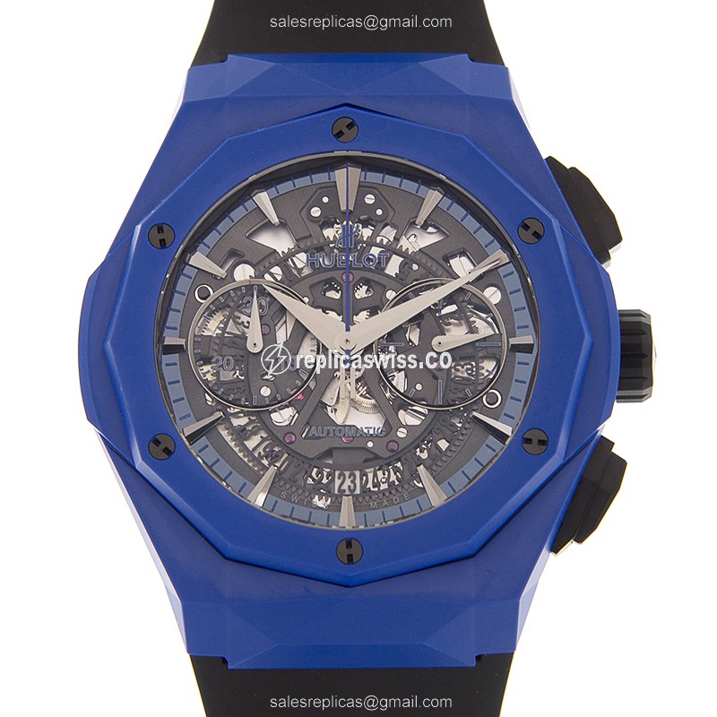 Luxurious Hublot Classic Fusion Replica Watch | Automatic Movement | Steel Case | Skull Dial