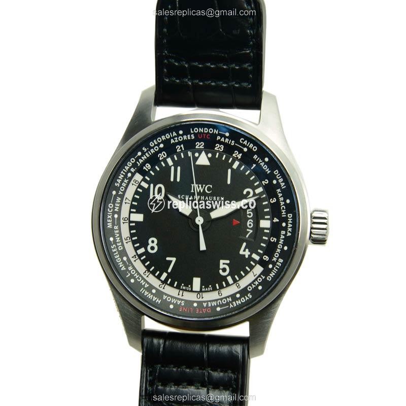 Luxurious IWC IW326201 PILOTS Replica with Black Dial Automatic Movement Watch